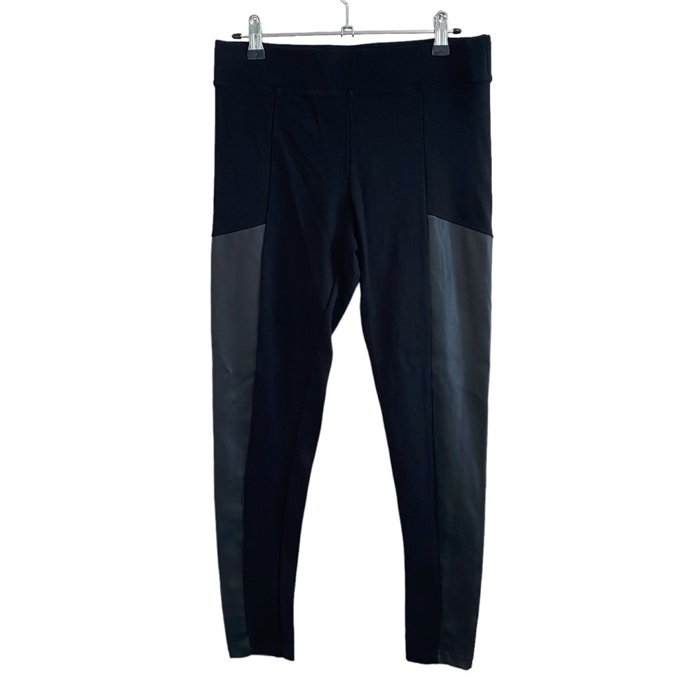 Dynamite - Black Faux Leather/Fabric Pant - M - china
